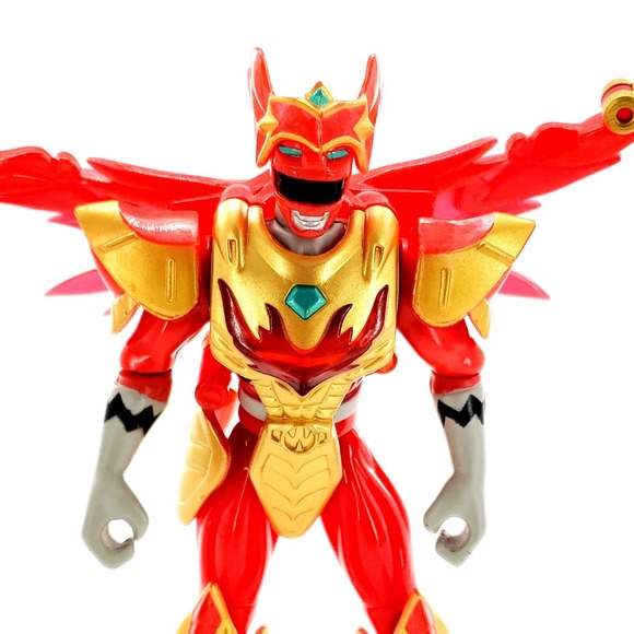 Vtg 1998 Power Rangers Lost Galaxy Red Conquering Ranger Figure Incomplete - Picture 2 of 6